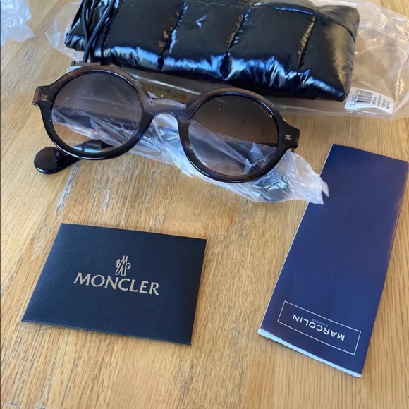 MONCLER ML0041/S 53B sunglasses round NEW - Picture 2 of 10